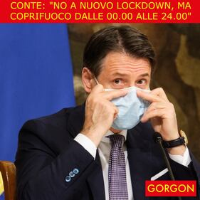 Ecco la satira del giorno. Conte: "Mai più Lockdown" 1