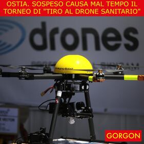 Ecco la satira del giorno. Il drone sanitario rimane a terra 1