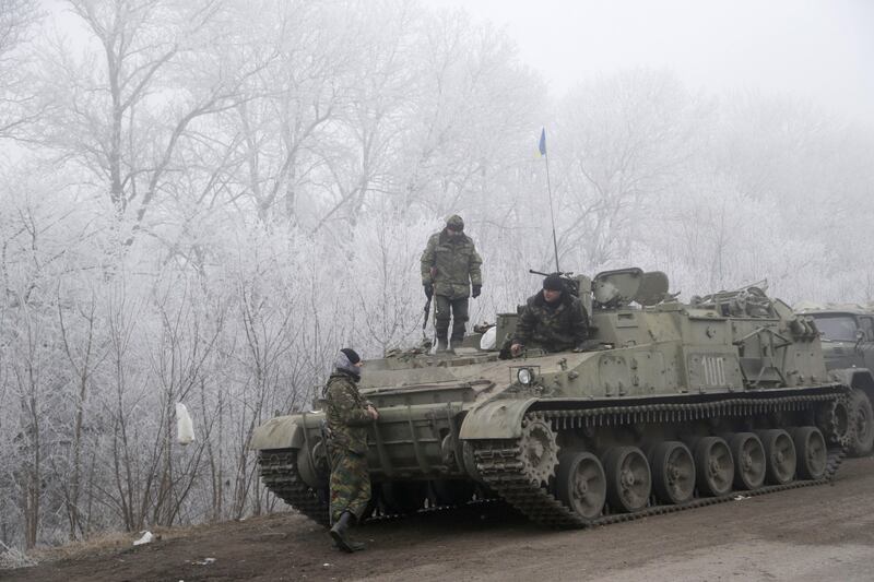 Militari schierati a Debaltseve 8