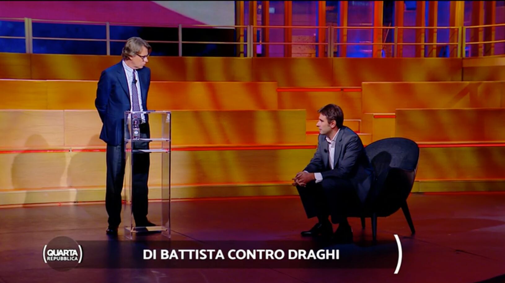 "I supporter della Lazio...". Di Battista fa il tifoso: gelo in studio