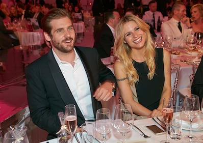 Michelle Hunziker e Tomaso Trussardi ai Vienna Awards 2014