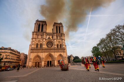 Notre Dame in fiamme: le foto del salvataggio 5