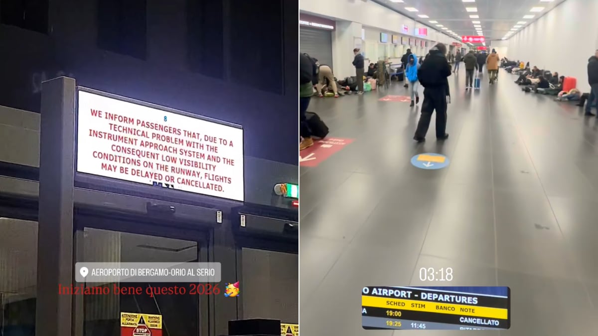 Guasto tecnico a Orio al Serio, aeroporto nel caos: voli in ritardo, dirottati e cancellati