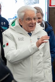 Mattarella assiste al SuperG 3