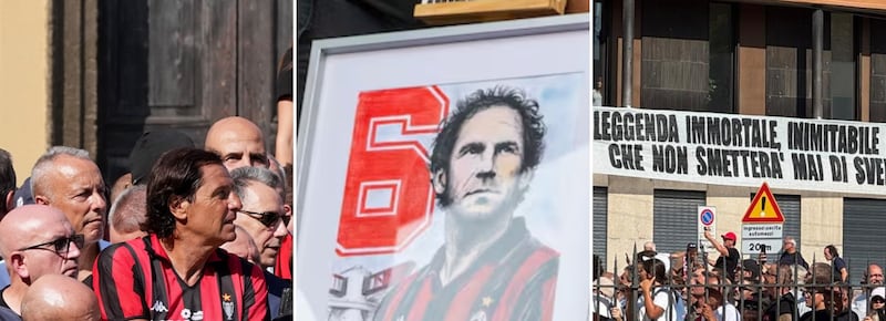 L’ultimo saluto al Capitano, a Milano i funerali di Franco Baresi