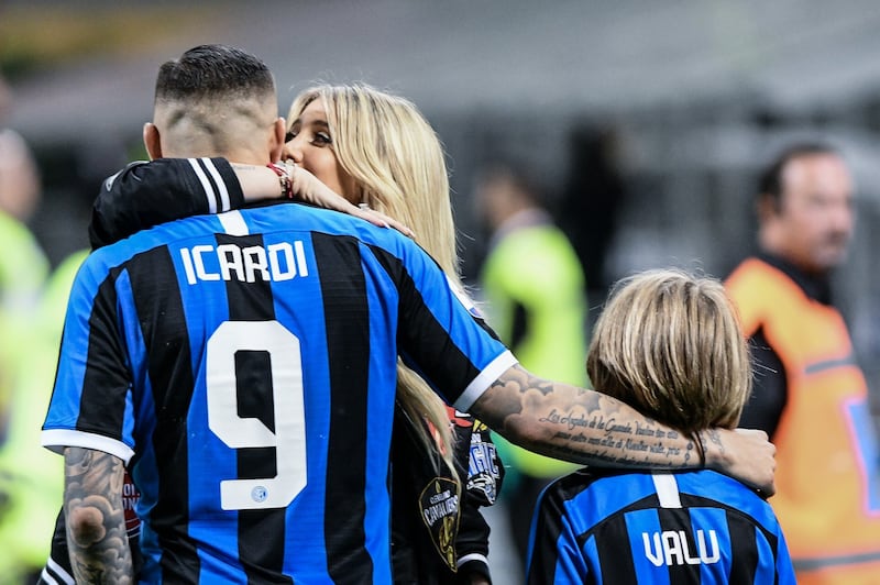 Mauro Icardi e Wanda Nara Inter-Empoli 2018-19