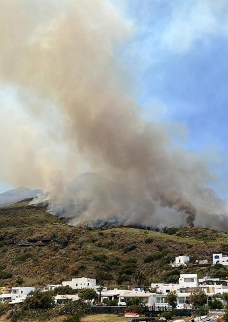 Incendio a Stromboli 1
