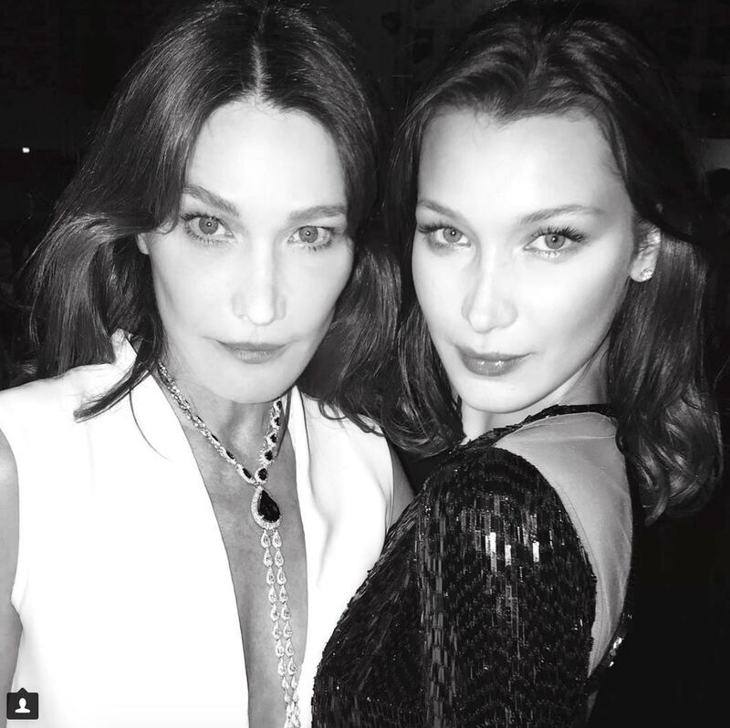 Carla Bruni e Bella Hadid 1