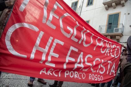 La kermesse della Lega a Palermo: Salvini accolto dai simpatizzanti 7
