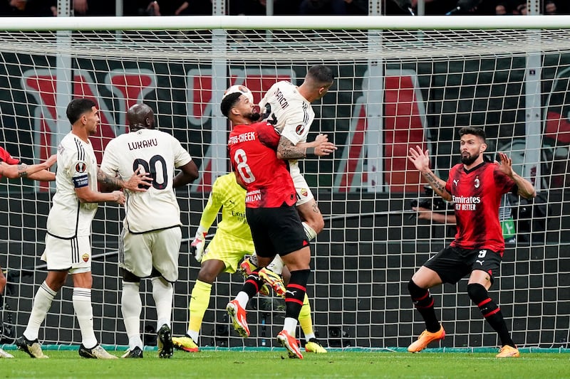 Mancini gol Milan Roma
