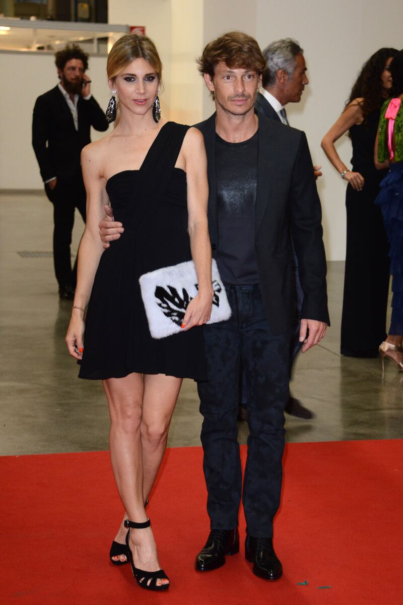 Giorgio Pasotti e Nicoletta Romanoff red carpet Convivio 2014