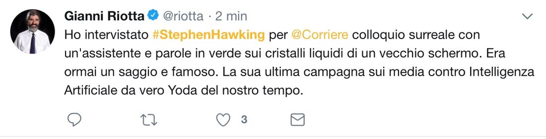 Stephen Hawking, le reazioni social sulla morte 10