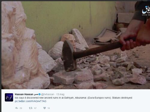 Siria, nuova barbarie dell'Isis: statue romane distrutte a Dura Europos