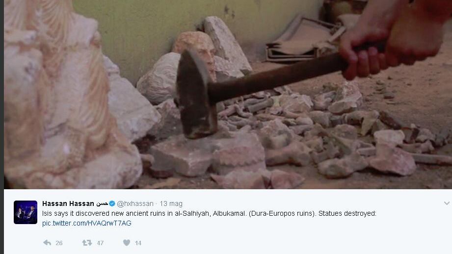 Siria, nuova barbarie dell'Isis: statue romane distrutte a Dura Europos