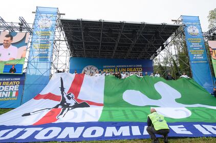 Il popolo della Lega si è radunato a Pontida per lo storico raduno del partito 1