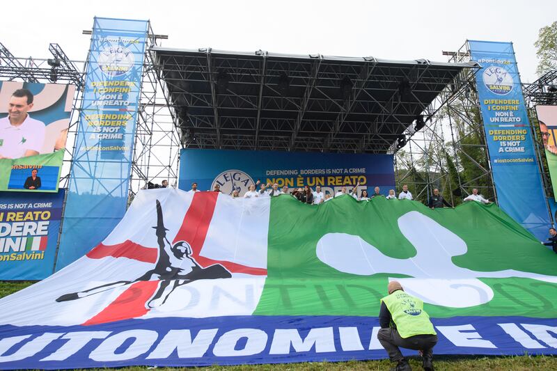 Il popolo della Lega si è radunato a Pontida per lo storico raduno del partito 1