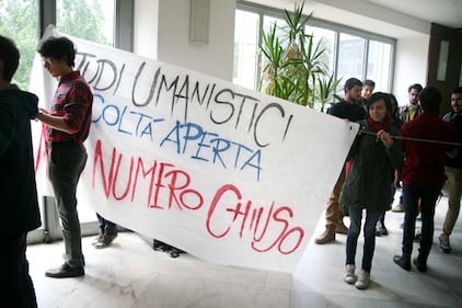 Il presidio di protesta degli studenti 5