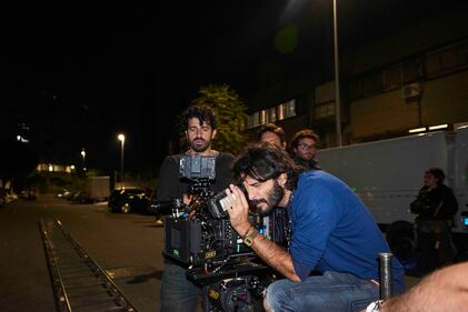 Marco Bocci sul set di "A Tor Bella Monaca non piove mai" 3