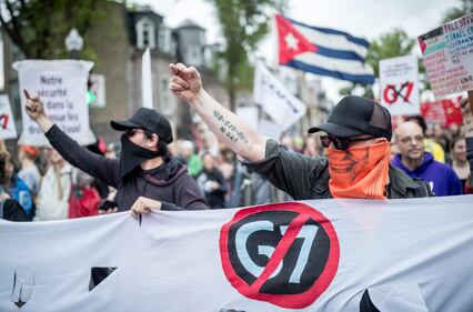 Scontri alla vigilia del G7 in Canada 2