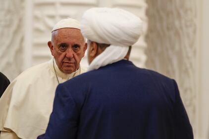 Papa Francesco visita la moschea di Baku 5