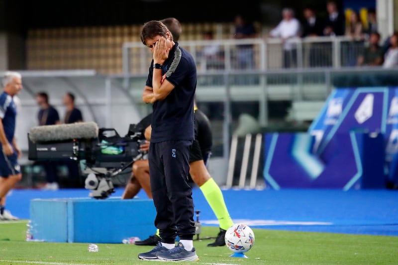 Conte delusione Hellas Verona Napoli