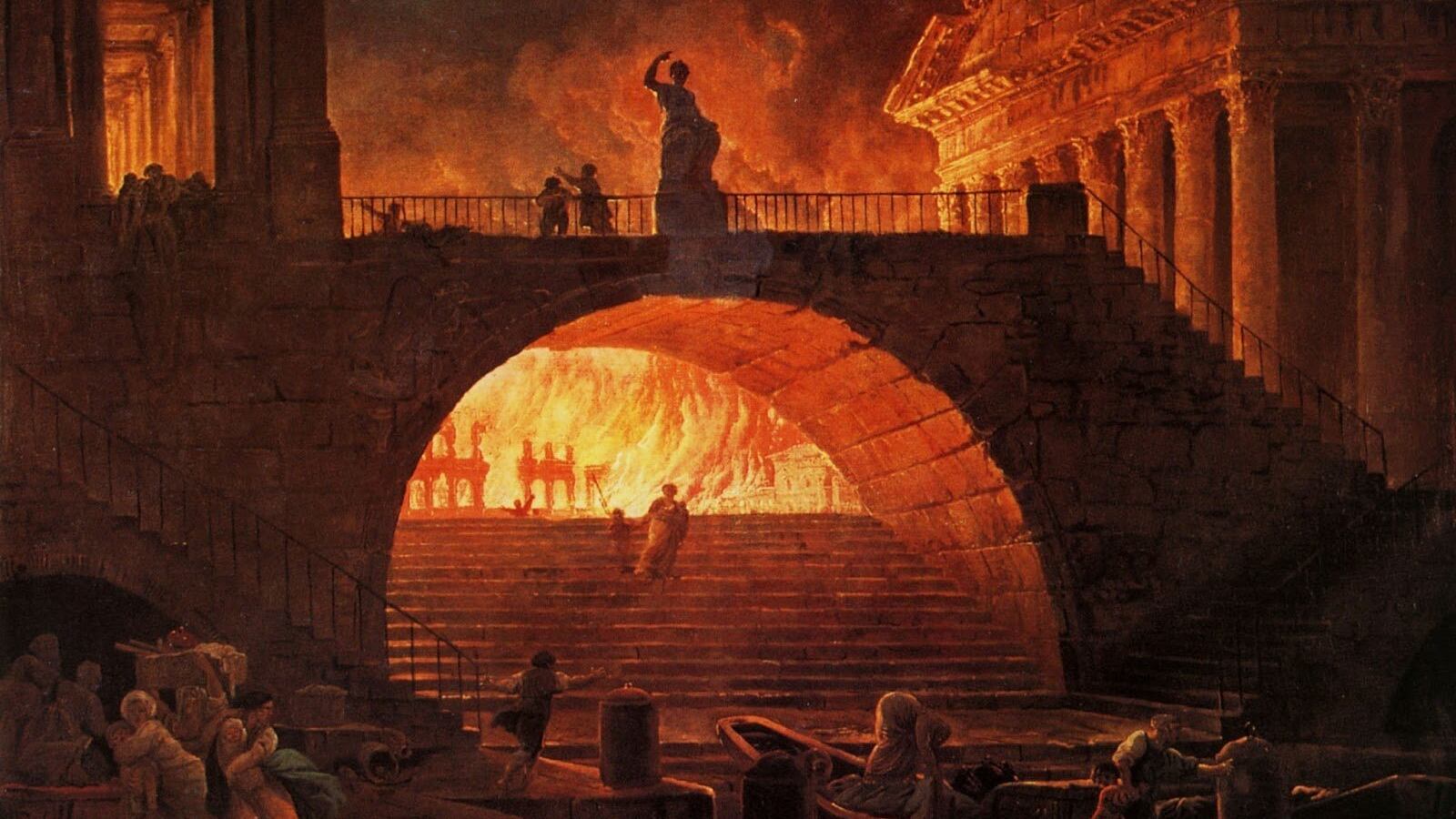 La lotta contro il fuoco nella Roma di Nerone