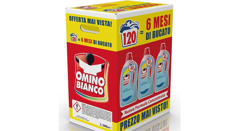 Detersivo per lavatrice Omino Bianco liquido