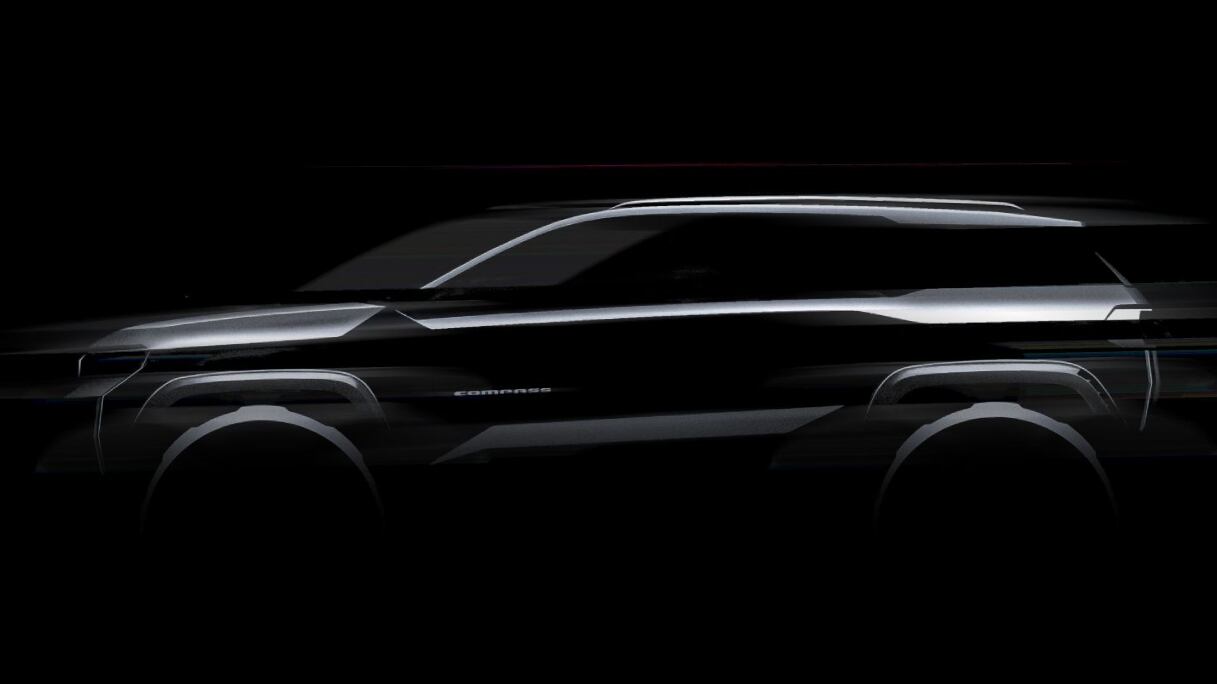 Il bozzetto della nuova Jeep Compass: sarà prodotta a Melfi nel 2025