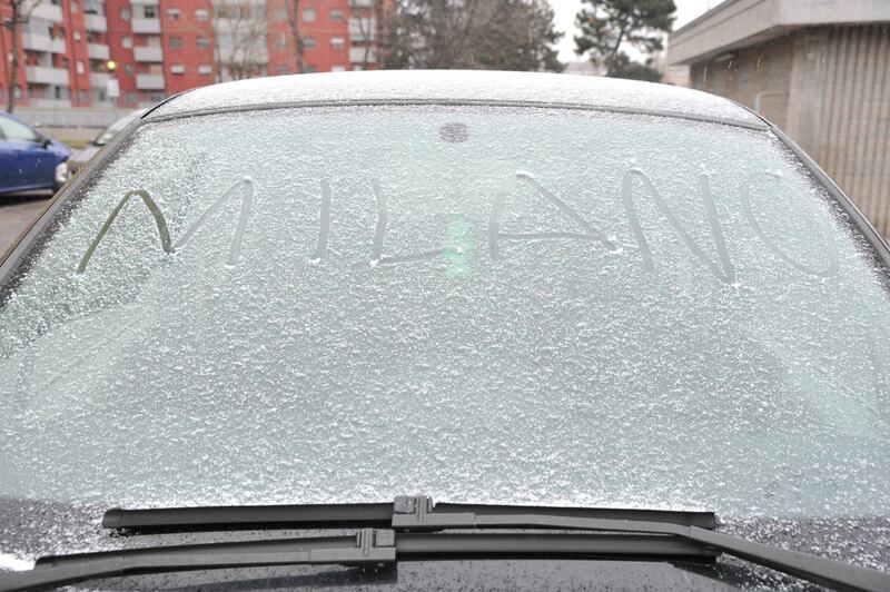 Arriva la prima neve a Milano 2