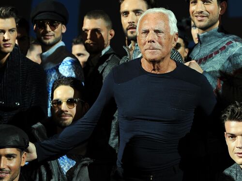 La (rara) commozione di Armani: "Avrei molto desiderato dei figli"