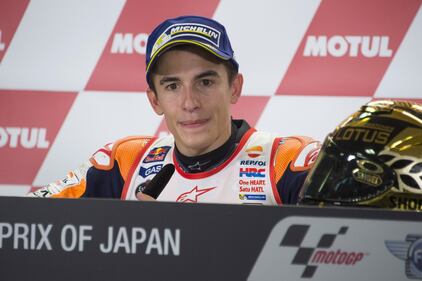 Marc Marquez e la festa per il mondiale 5