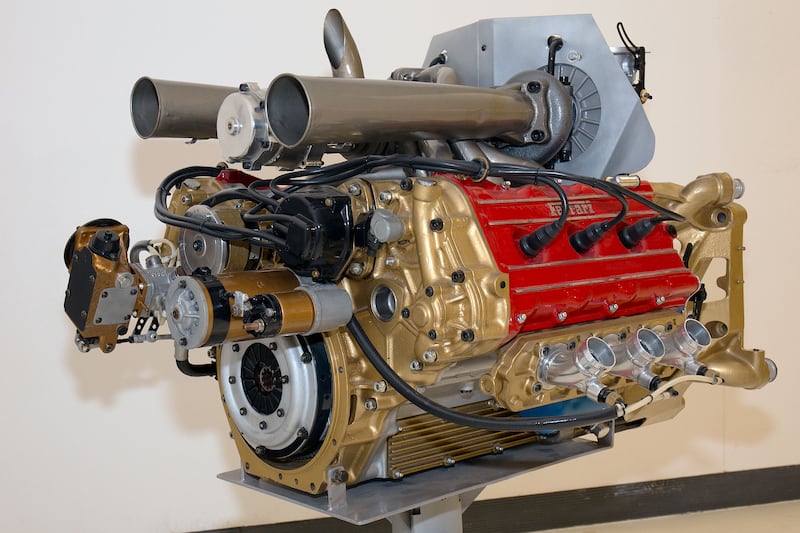 Il motore turbo tipo 021 della Ferrari 126 CK