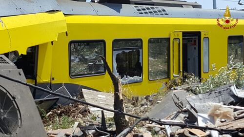 Lo scontro tra due treni in Puglia 1