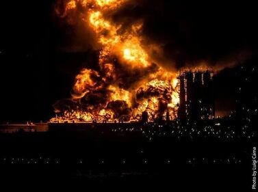 Le immagini dell'incendio 1
