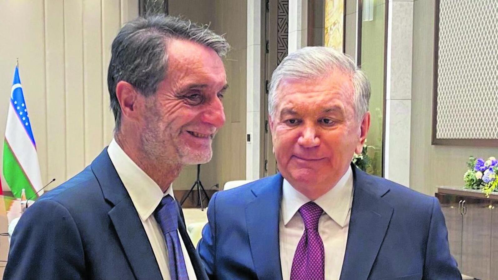 Fontana in Uzbekistan per firmare accordi su tecnologia e turismo