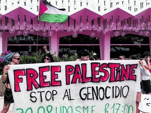 Venezia usata dai pro Pal. Corteo col logo caro ad Hamas