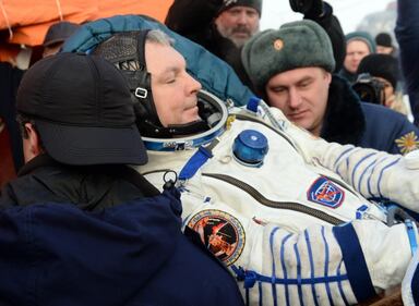 L'atterraggio sulla Terra degli astronauti della Soyuz 5