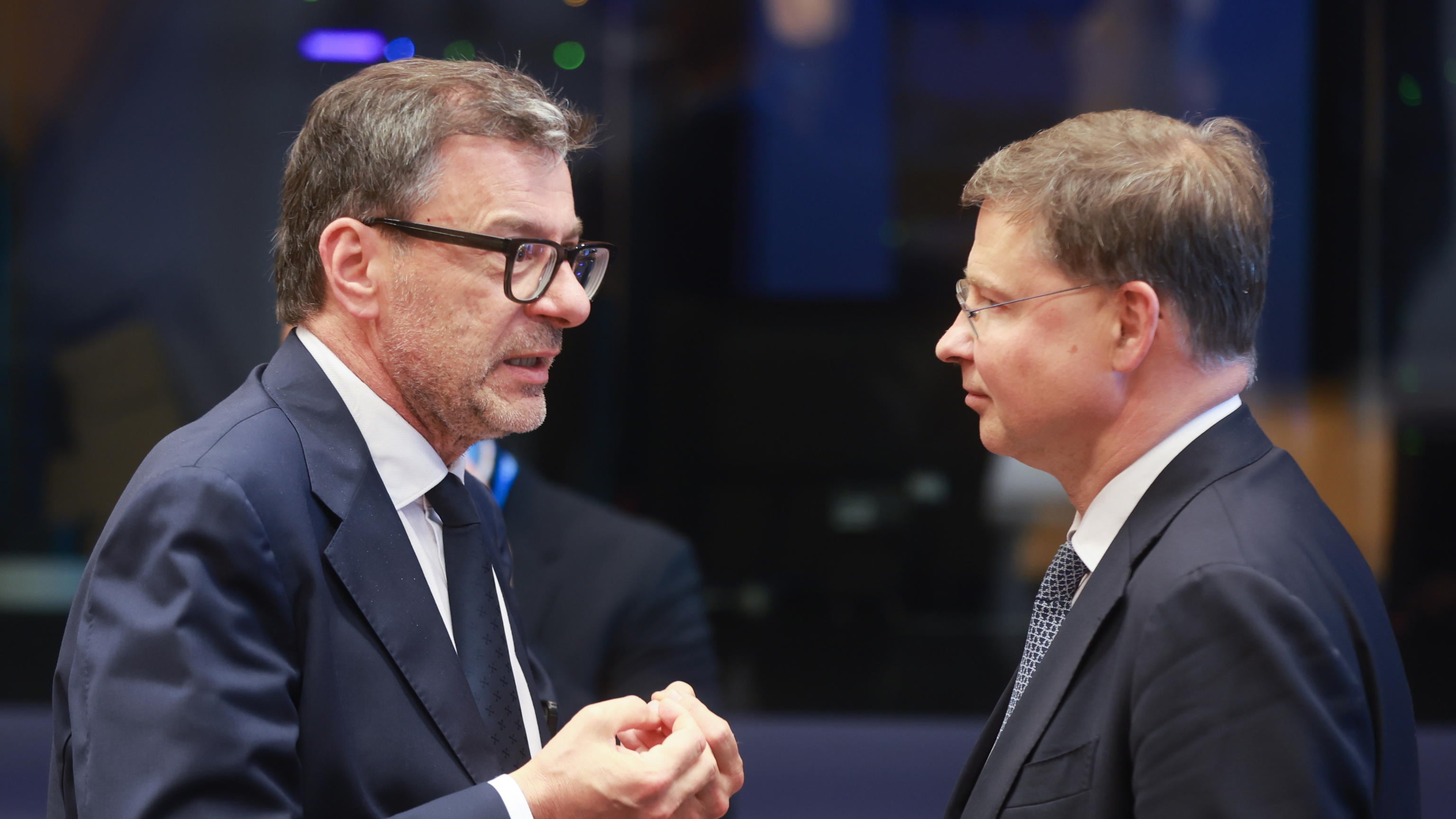 Dombrovskis e Giorgetti