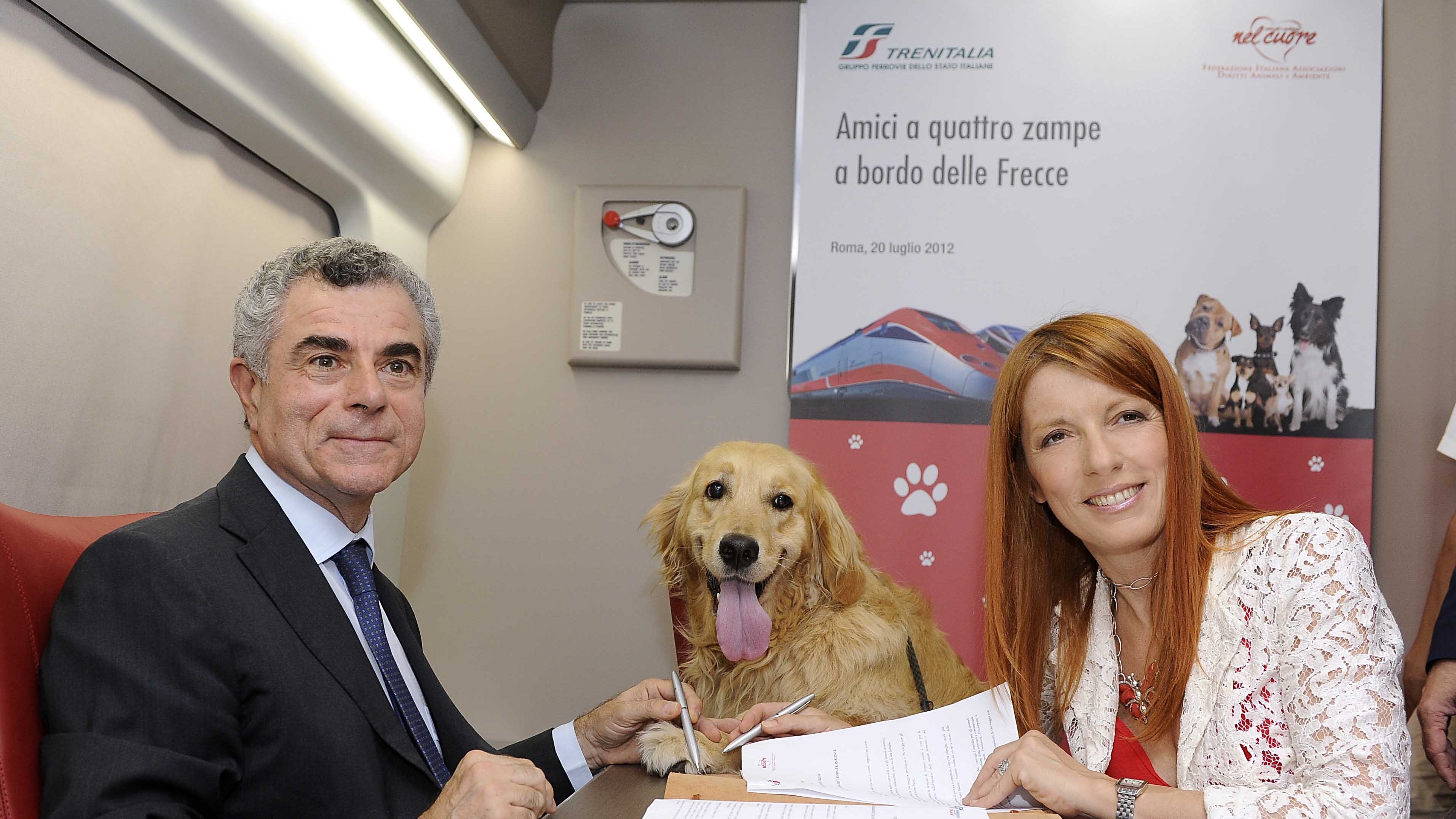 Animali anche sul Frecciarossa. Esulta la Brambilla