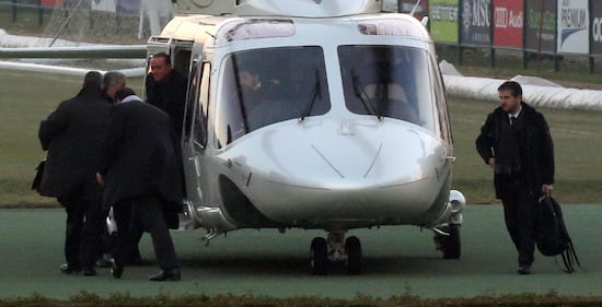 L'arrivo di Silvio Berlusconi e Barbara a Milanello 10