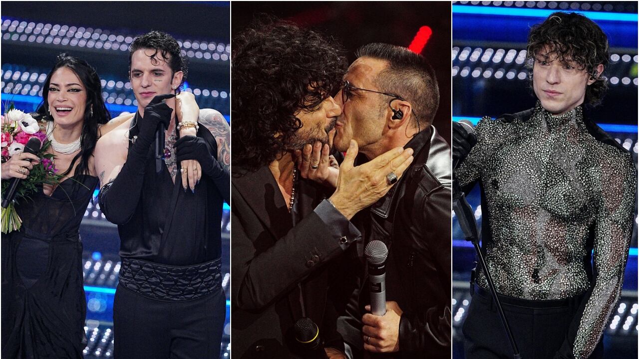 Achille Lauro punzecchia Damiano, Elodie e la confessione hot, il bacio di Kekko e Renga