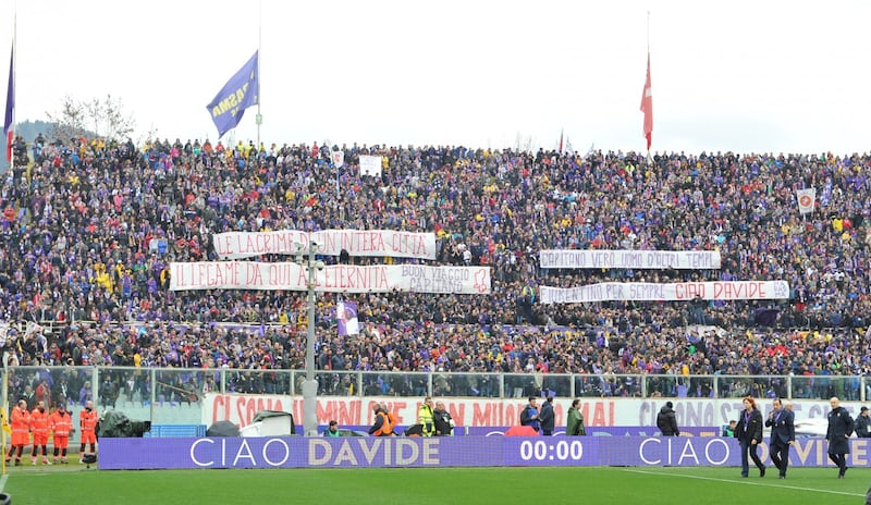 L'omaggio della Fiorentina a Davide Astori 10