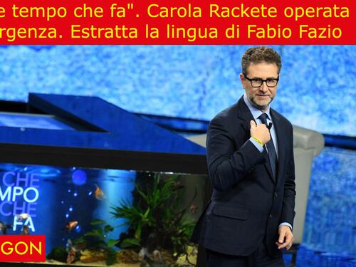 La satira del giorno: incidente a "Che tempo che fa"