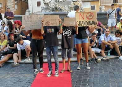 Friday for future in piazza contro le Grandi Navi a Venezia 2