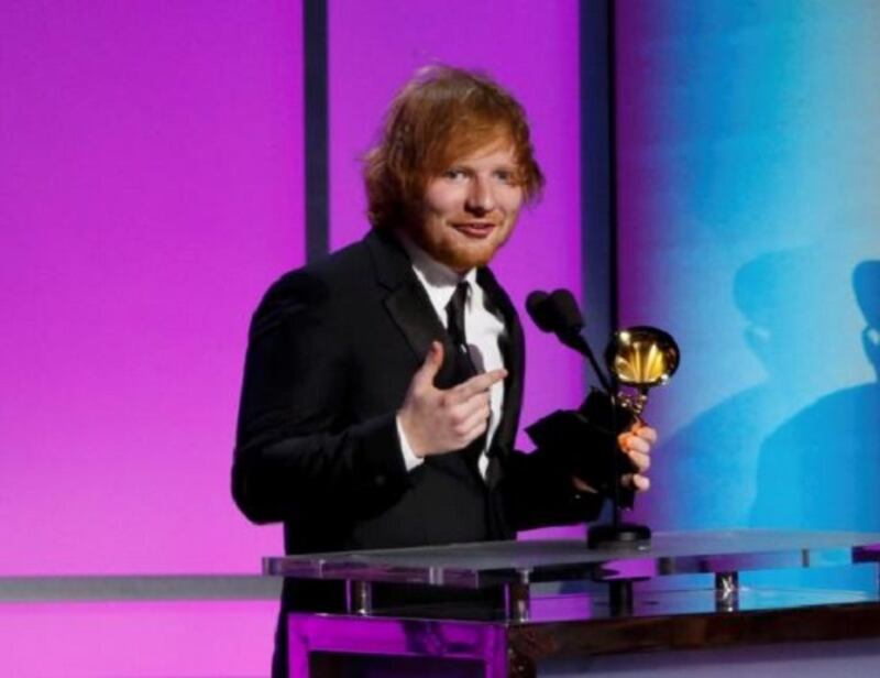 Grammy 2016: è di Ed Sheeran la canzone dell'anno. Foto 4