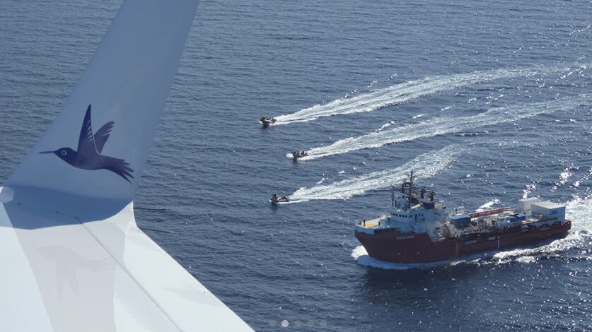 Multato l'aereo della Ong che sorvolava il Mediterraneo in cerca di migranti