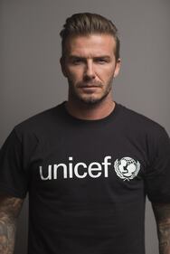  David Beckham e i tatuaggi per l'Unicef 2