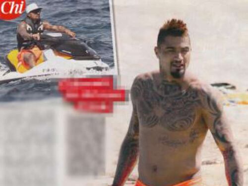 Satta super sexy in vacanza con Boateng