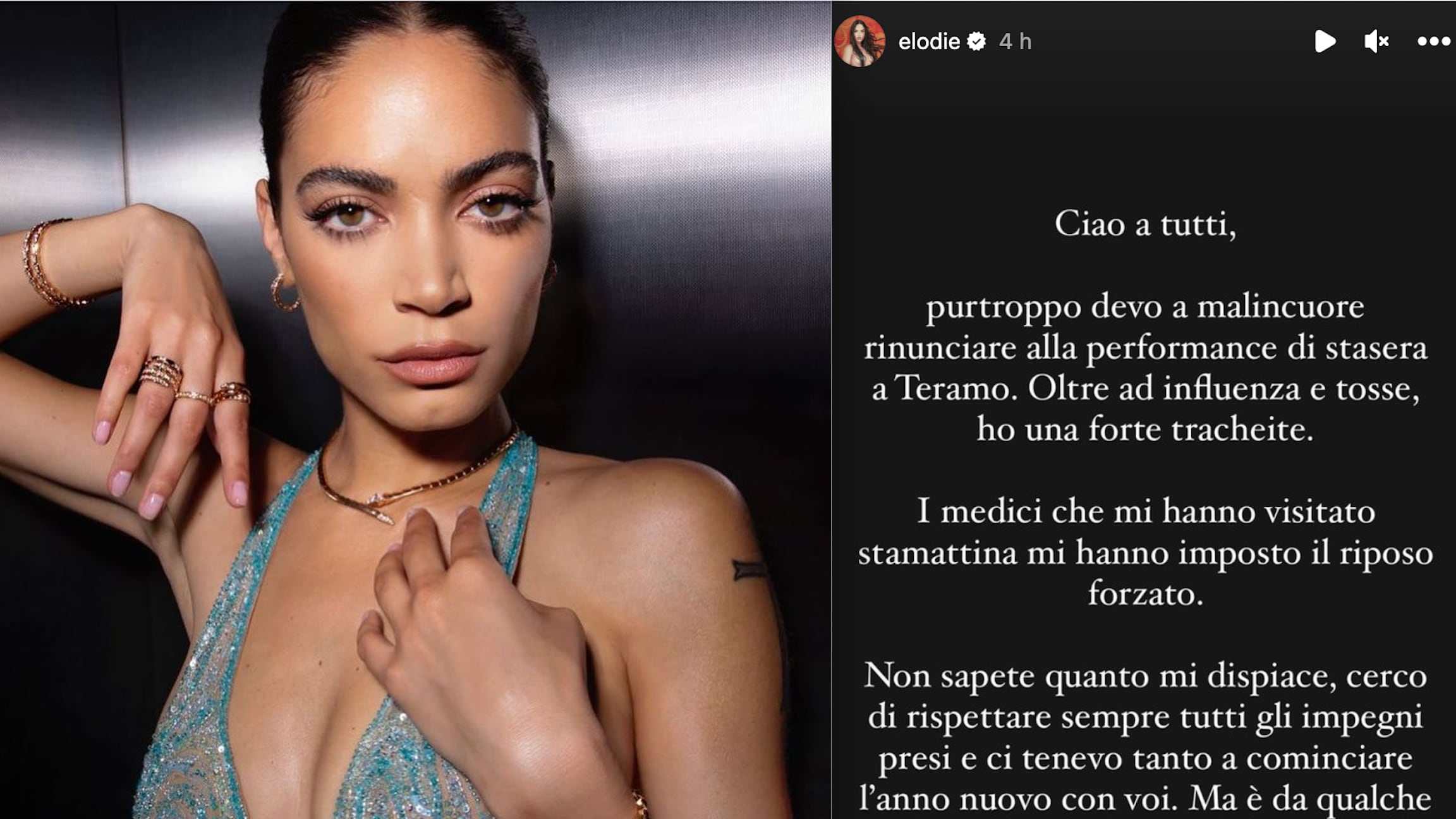 Salta il concerto di Elodie. Cosa è successo alla cantante