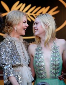 Nicole Kidman ed Elle Fanning sul red carpet di Cannes 1